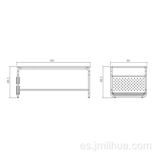 Mesa de centro con madera